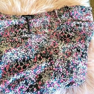 Torrid sheer cold shoulder blouse size 4